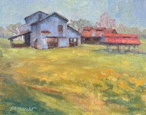 View of the Barns by Eve Albrecht