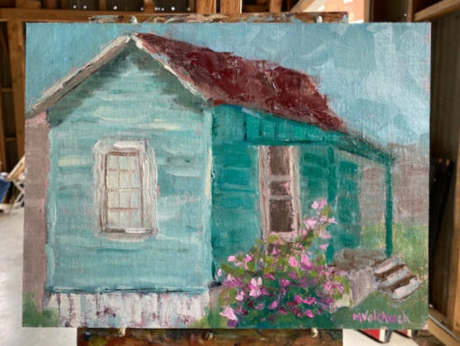 Greenville Beauty on easel by Maria Valehrach
