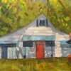 Barn with Red Door by Randall Parmer