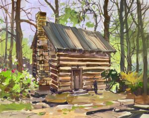 Cabin at the Shoals by Mary O Smith