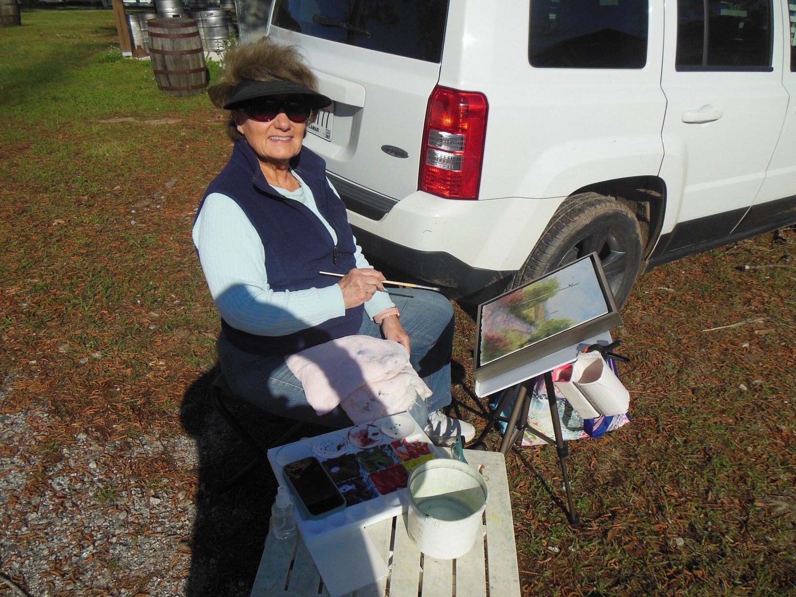 Bambi Rogers easel 2025