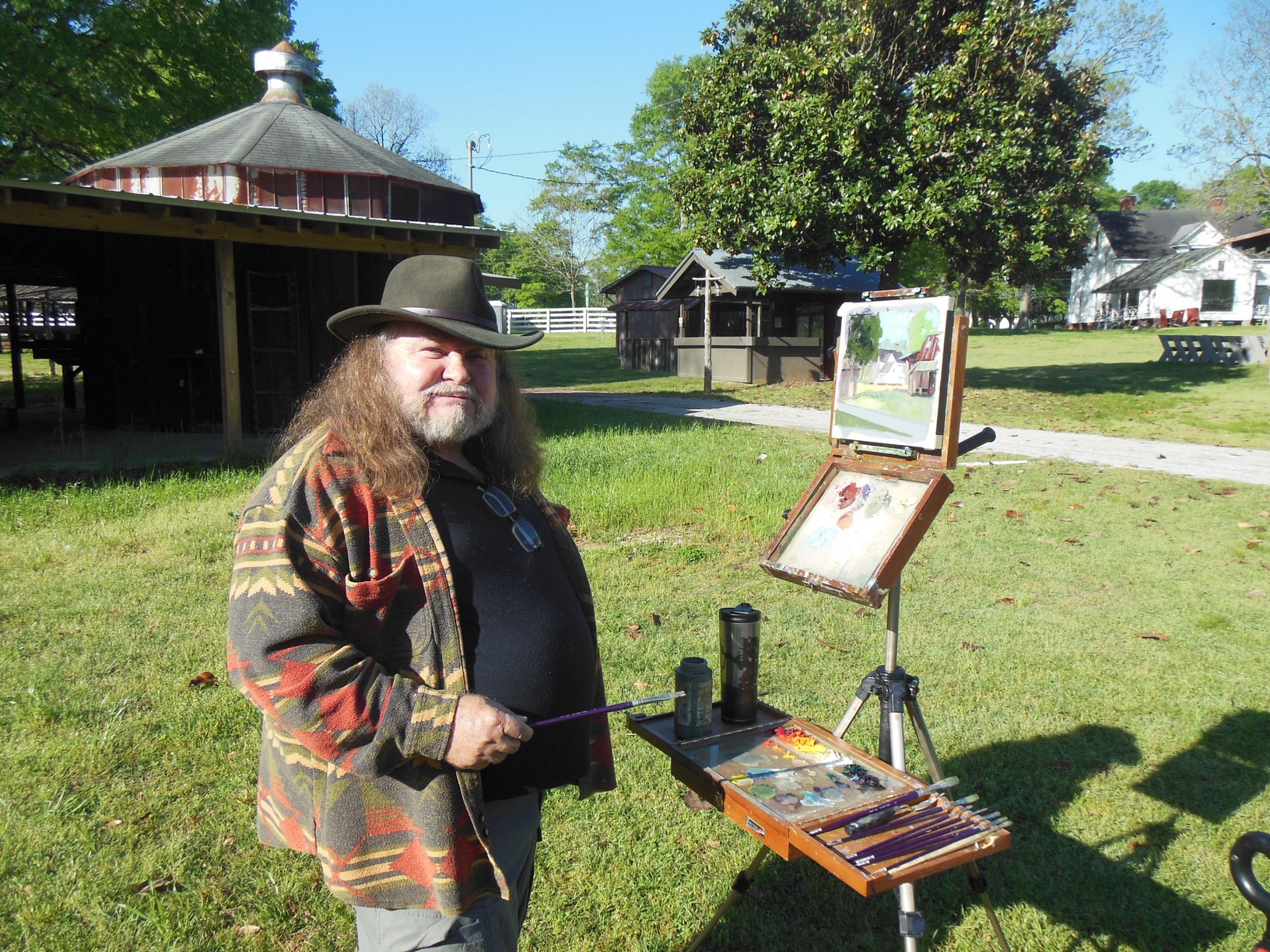 Charles Scogins easel 2025