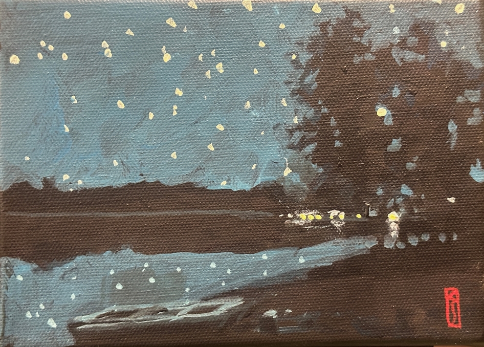 Lake Nocturn at Big Red Oak Plantation by Charles Scogins