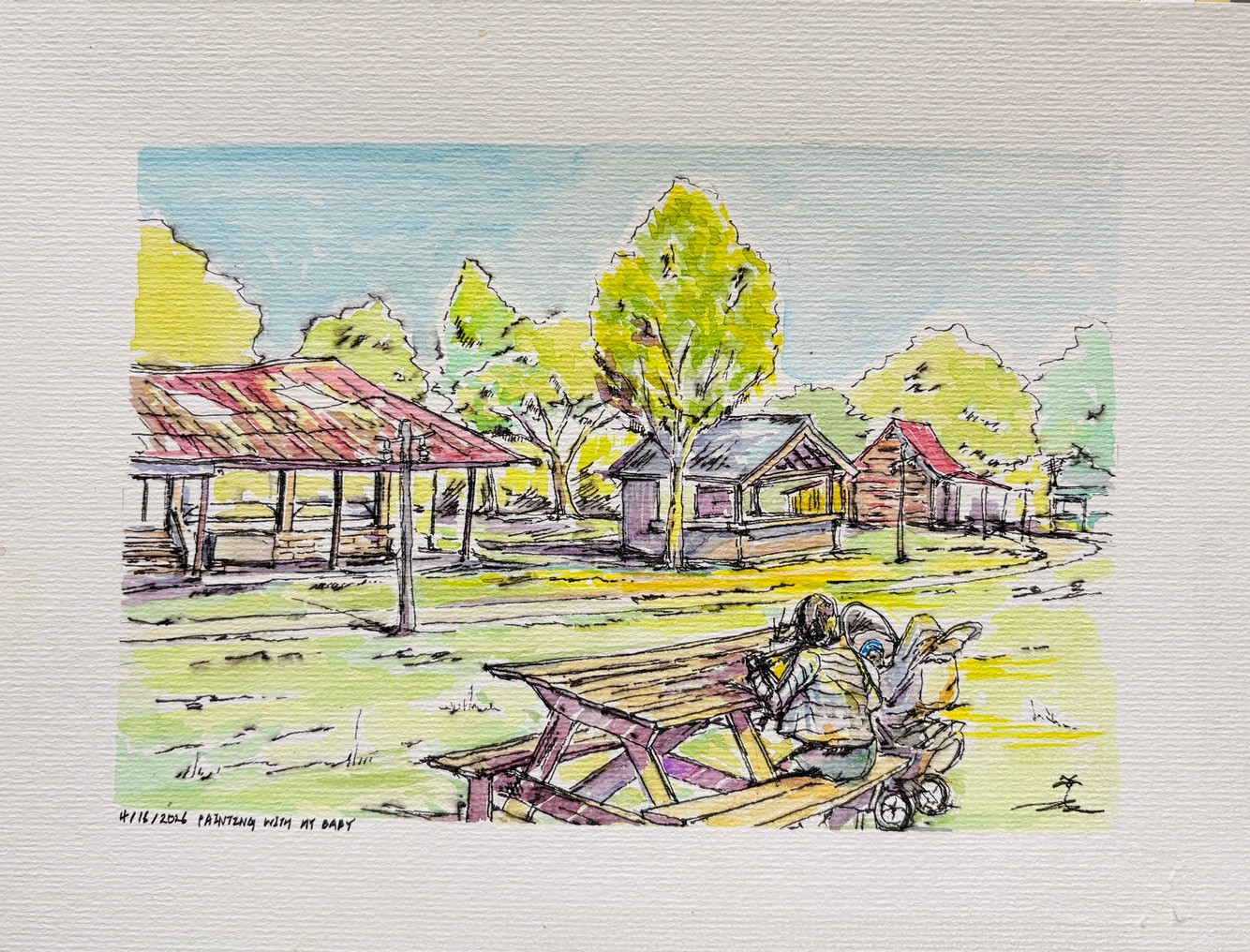 Painting with my baby with Seyoung Kulp