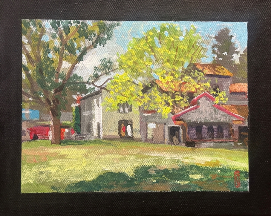 Spring Morning at the Cotton Pickin Fairgrounds by Charles Scogins