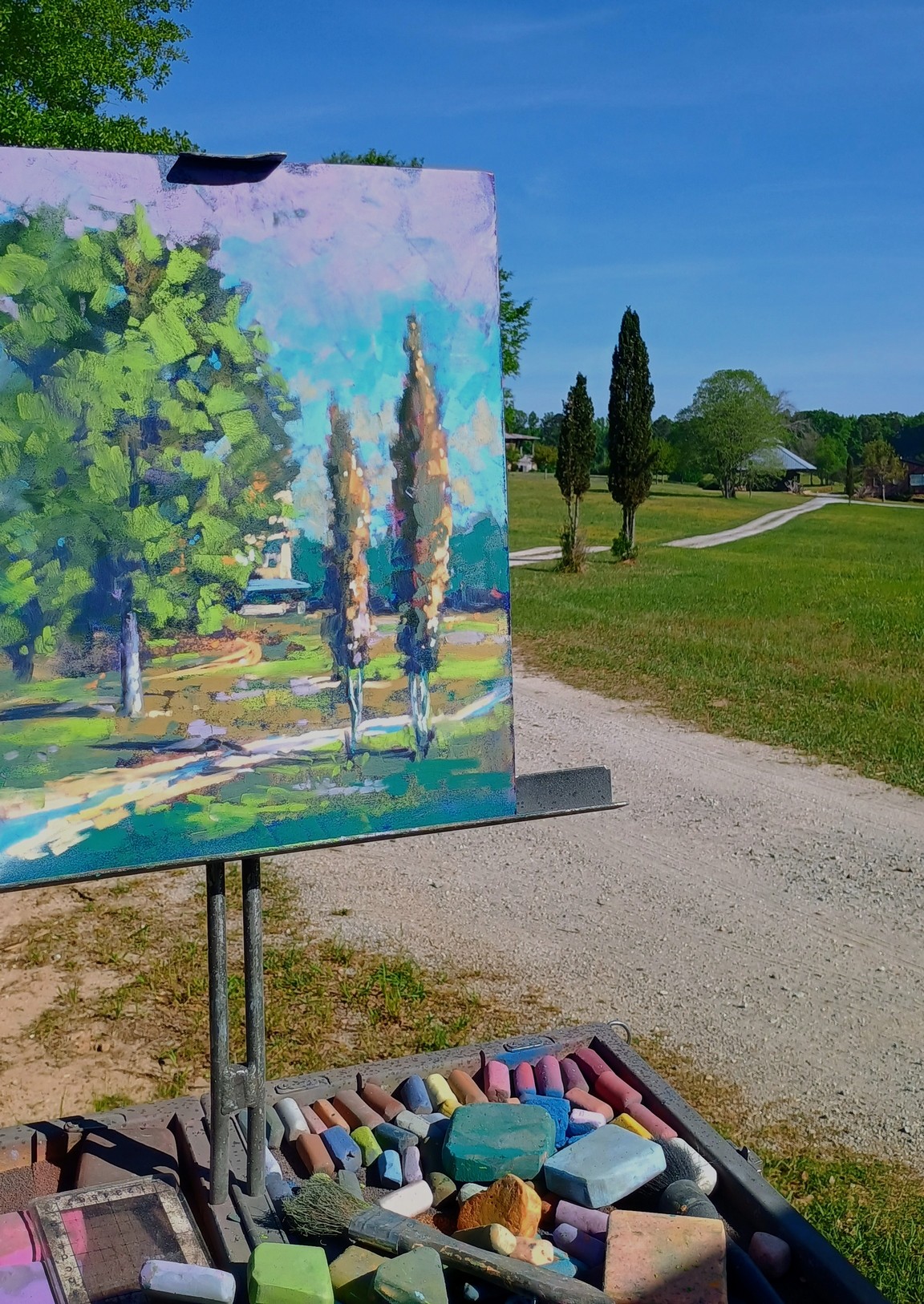 Tuscany in GA in easel by Preston King