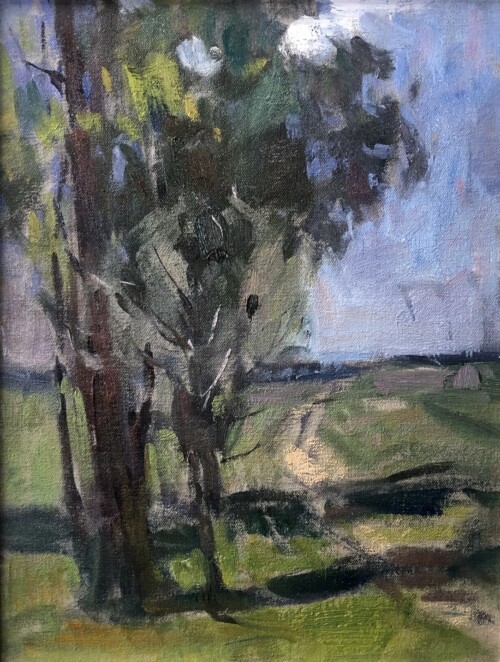 Road Through The Pasture by Charles Cashwell unframed