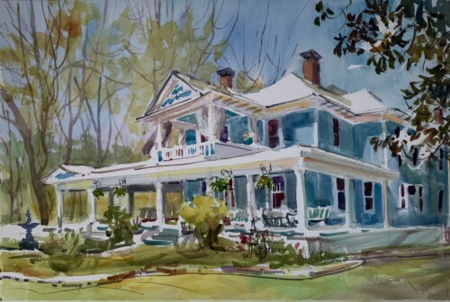 Sam and Jamie Magnolia Hall by Mary O Smith