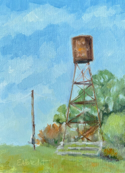 The Leaning Water Tower by Eve Albrecht