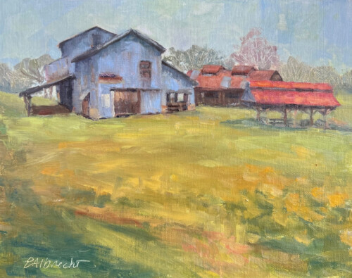 View of the Barns by Eve Albrecht