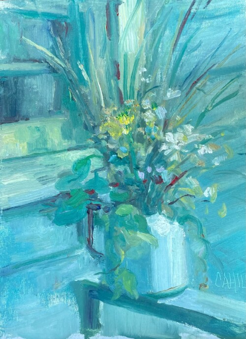 Cottage Flowers by Ed Cahill
