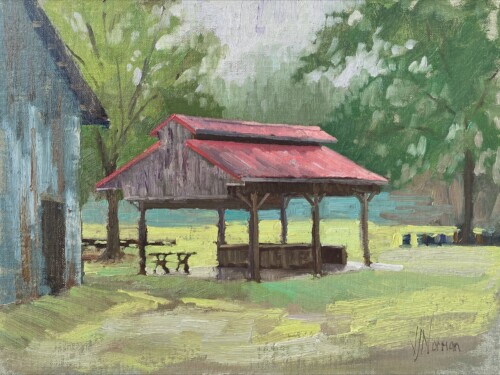 Cotton pickin' picnic spot by Vicki Norman