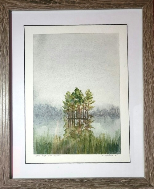 Big Red Oak Island by Charlie Warner