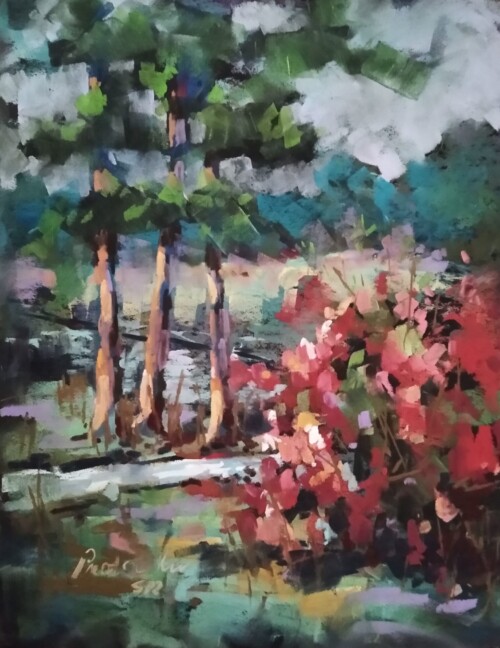 Red Oak Plantation Blooms by Preston King