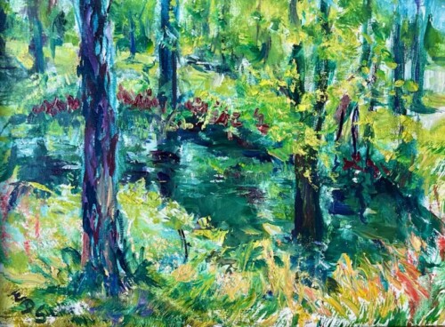 Magical Woodland Pond by Eleanor Stecker