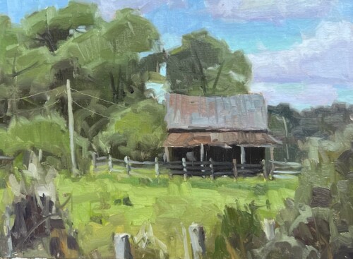 Pink Barn by David Boyd