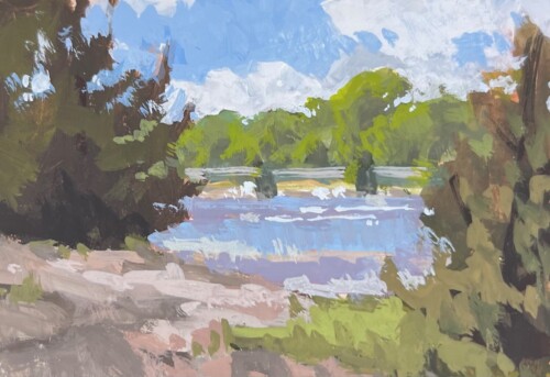 Shoals at Sunset by David Boyd